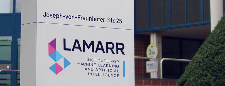 Sign in front of Lamarr building